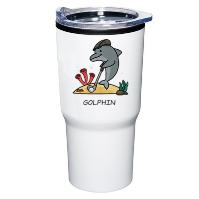 Funny Golphin Quote Golf Cool Dolphin Tumbler