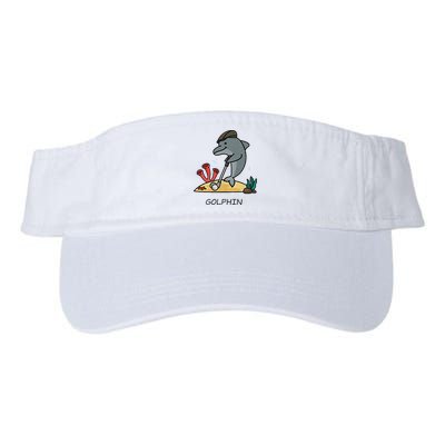 Funny Golphin Quote Golf Cool Dolphin Visor