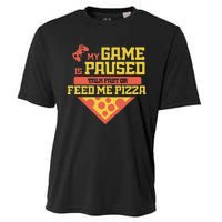 Funny Gamer Quote Outfit For A Lover Of Pizza And Videogames Cooling Performance Crew T-Shirt