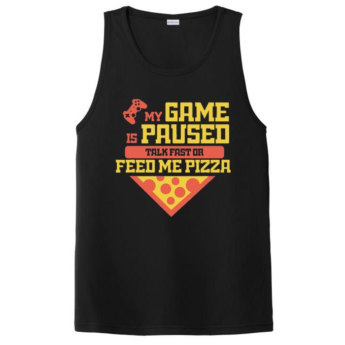 Funny Gamer Quote Outfit For A Lover Of Pizza And Videogames PosiCharge Competitor Tank