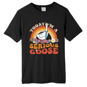 Funny Geese Quote Today IM A Serious Goose Women Cool Tall Fusion ChromaSoft Performance T-Shirt