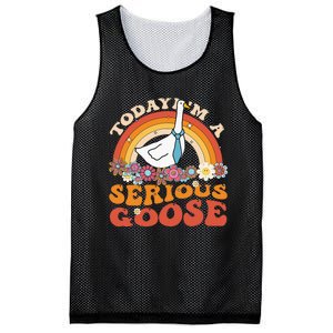 Funny Geese Quote Today IM A Serious Goose Women Cool Mesh Reversible Basketball Jersey Tank