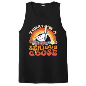 Funny Geese Quote Today IM A Serious Goose Women Cool PosiCharge Competitor Tank