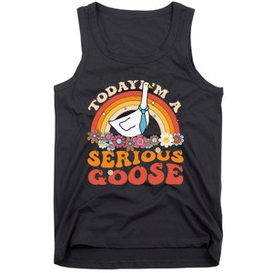 Funny Geese Quote Today IM A Serious Goose Women Cool Tank Top