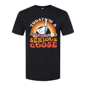 Funny Geese Quote Today IM A Serious Goose Women Cool Softstyle CVC T-Shirt