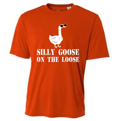 Funny Goose Quote Silly Goose On The Loose Cooling Performance Crew T-Shirt