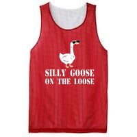 Funny Goose Quote Silly Goose On The Loose Mesh Reversible Basketball Jersey Tank