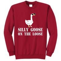 Funny Goose Quote Silly Goose On The Loose Tall Sweatshirt