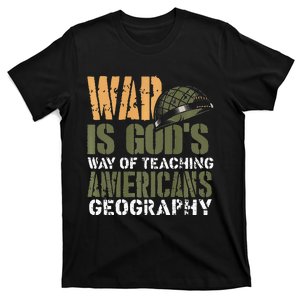 Funny Geography Quote Military Helmet T-Shirt