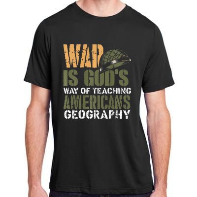 Funny Geography Quote Military Helmet Adult ChromaSoft Performance T-Shirt