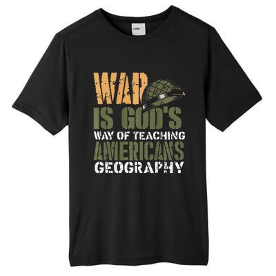 Funny Geography Quote Military Helmet Tall Fusion ChromaSoft Performance T-Shirt