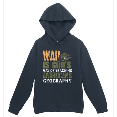 Funny Geography Quote Military Helmet Urban Pullover Hoodie