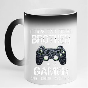 Funny Gamer Quote Video Games Gaming Boy Brother Teen 11oz Black Color Changing Mug