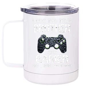 Funny Gamer Quote Video Games Gaming Boy Brother Teen 12 oz Stainless Steel Tumbler Cup