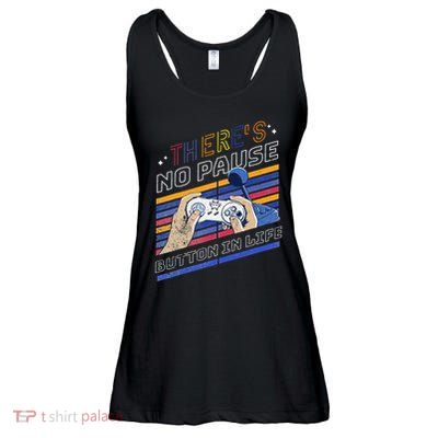 Funny Gamer Quote Motivational Retro Video Gaming Classic Ladies Essential Flowy Tank