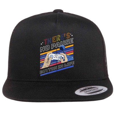Funny Gamer Quote Motivational Retro Video Gaming Classic Flatbill Hat