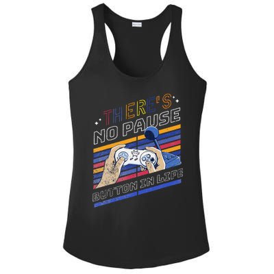 Funny Gamer Quote Motivational Retro Video Gaming Classic Ladies PosiCharge Competitor Racerback Tank