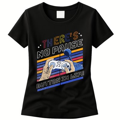 Funny Gamer Quote Motivational Retro Video Gaming Classic Womens T-Shirt