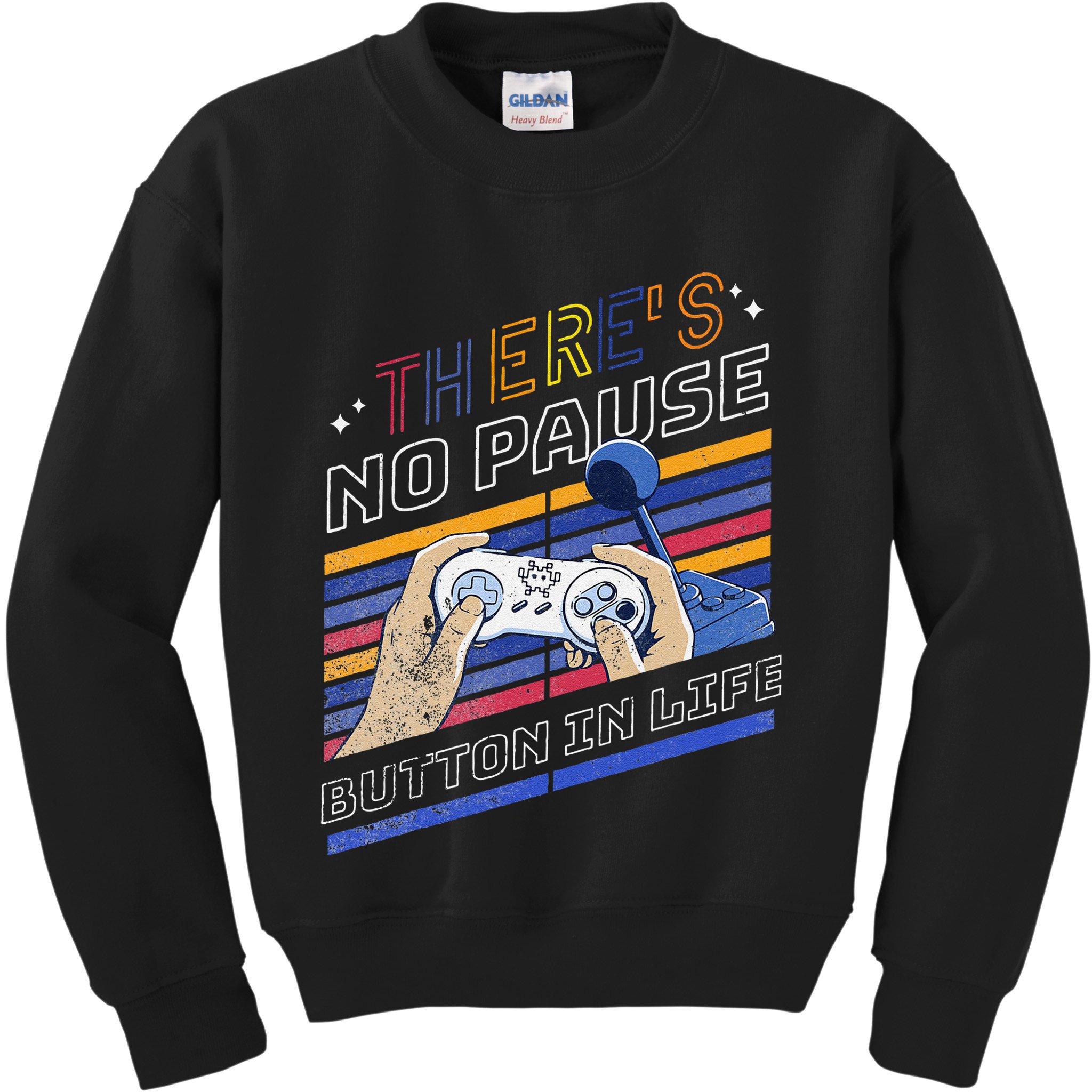 Funny Gamer Quote Motivational Retro Video Gaming Classic Kids Sweatshirt