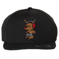 Festive Gaming Reindeer Level Up Your Christmas Wool Snapback Cap