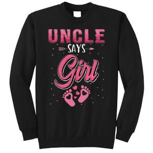 funny Gender reveal Uncle baby matching family set Sweatshirt