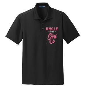 funny Gender reveal Uncle baby matching family set Dry Zone Grid Polo