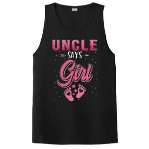 funny Gender reveal Uncle baby matching family set PosiCharge Competitor Tank