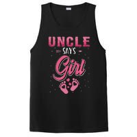 funny Gender reveal Uncle baby matching family set PosiCharge Competitor Tank