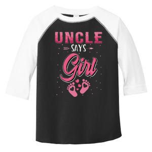 funny Gender reveal Uncle baby matching family set Toddler Fine Jersey T-Shirt