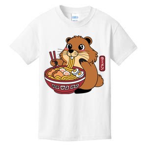 Funny Groundhog Ramen Noodles Kids T-Shirt