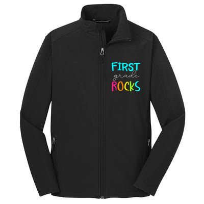 First Grade Rocks Team 1st Grade Teacher Core Soft Shell Jacket