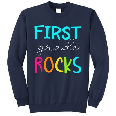 First Grade Rocks Team 1st Grade Teacher Sweatshirt