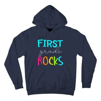 First Grade Rocks Team 1st Grade Teacher Tall Hoodie