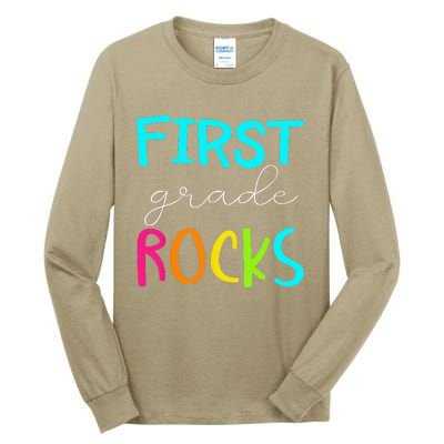 First Grade Rocks Team 1st Grade Teacher Tall Long Sleeve T-Shirt