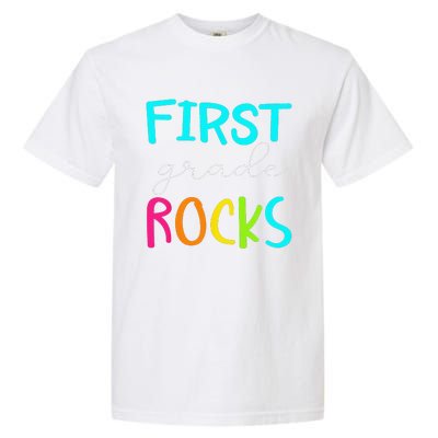 First Grade Rocks Team 1st Grade Teacher Garment-Dyed Heavyweight T-Shirt