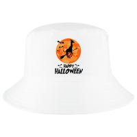 Funny Giraffe Ride Witch Shotgun Giraffe Halloween Full Moon Cool Comfort Performance Bucket Hat