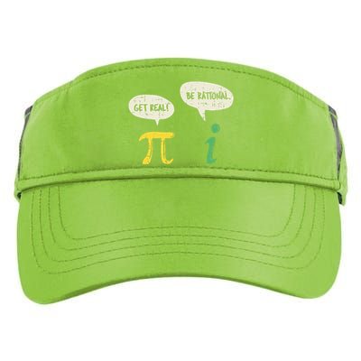 Funny Get Real Be Rational Pi Math Teacher Geek Gift Adult Drive Performance Visor