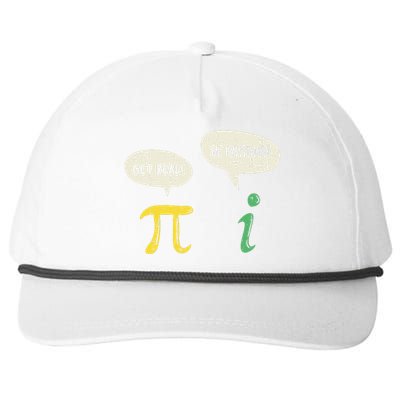 Funny Get Real Be Rational Pi Math Teacher Geek Gift Snapback Five-Panel Rope Hat