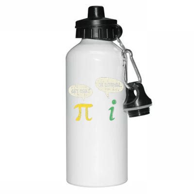 Funny Get Real Be Rational Pi Math Teacher Geek Gift Aluminum Water Bottle