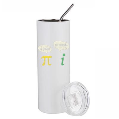 Funny Get Real Be Rational Pi Math Teacher Geek Gift Stainless Steel Tumbler