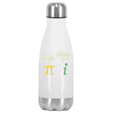 Funny Get Real Be Rational Pi Math Teacher Geek Gift Stainless Steel Insulated Water Bottle