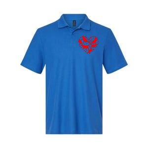 Funny Golden Retriever Design Dog Love Heart Valentine's Day Gift Softstyle Adult Sport Polo