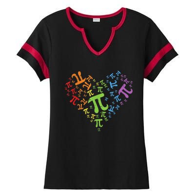 Funny Get Real Be Rational Pi Math Teacher Geek Ladies Halftime Notch Neck Tee