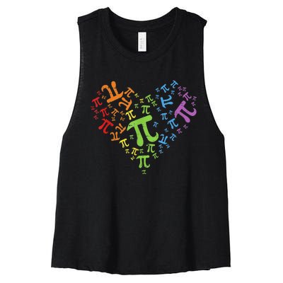 Funny Get Real Be Rational Pi Math Teacher Geek Women's Racerback Cropped Tank