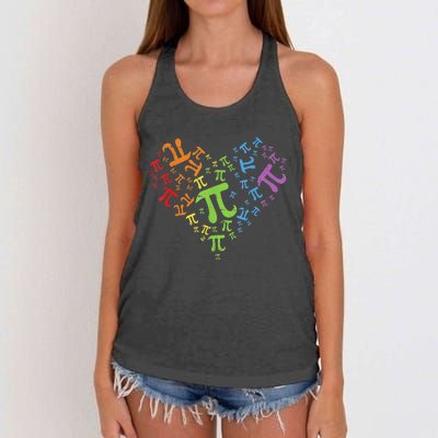 Funny Get Real Be Rational Pi Math Teacher Geek Women's Knotted Racerback Tank