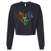 Funny Get Real Be Rational Pi Math Teacher Geek Cropped Pullover Crew