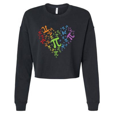 Funny Get Real Be Rational Pi Math Teacher Geek Cropped Pullover Crew