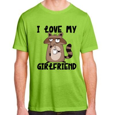 Funny Grumpy Raccoon Friend I Love My Friend Great Gift Adult ChromaSoft Performance T-Shirt