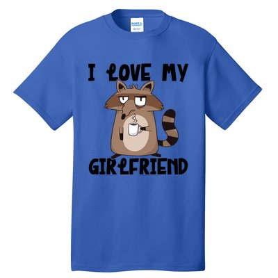 Funny Grumpy Raccoon Friend I Love My Friend Great Gift Tall T-Shirt