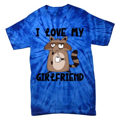 Funny Grumpy Raccoon Friend I Love My Friend Great Gift Tie-Dye T-Shirt